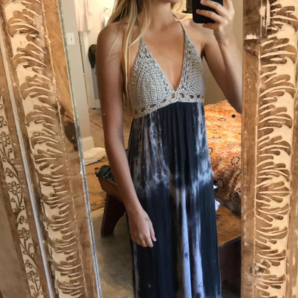 Crochet maxi dress